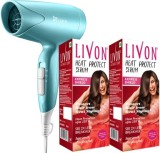 LIVON Heat Protect Serum, For Protection upto 250C, 2X Less Hair Breakage and Syska Hair Dryer  (200 ml)